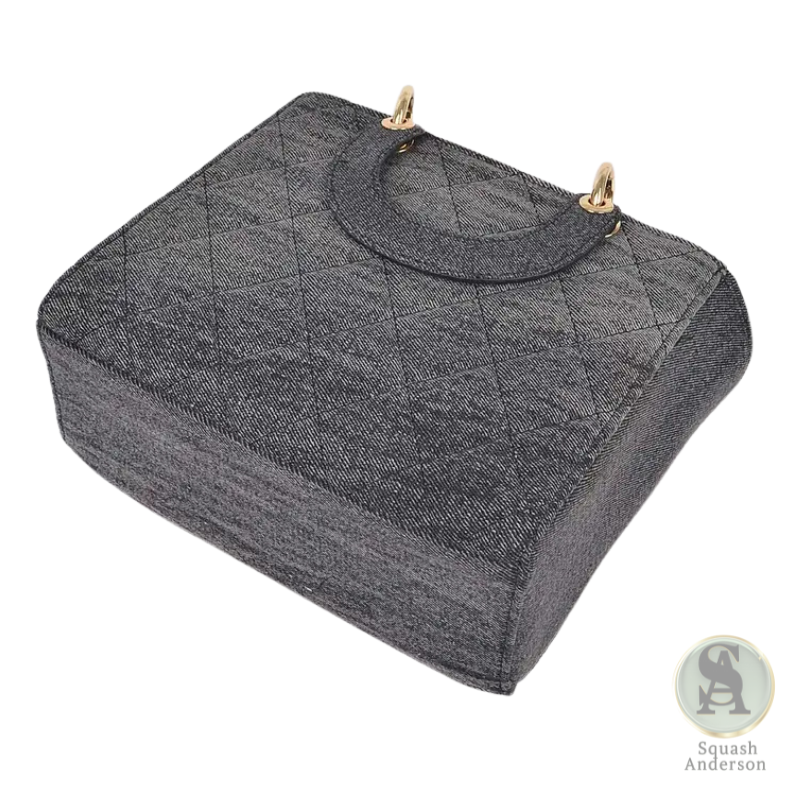 Quilted Denim Tote Bag