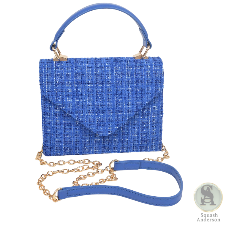 Tweed Top Handle Crossbody Bag