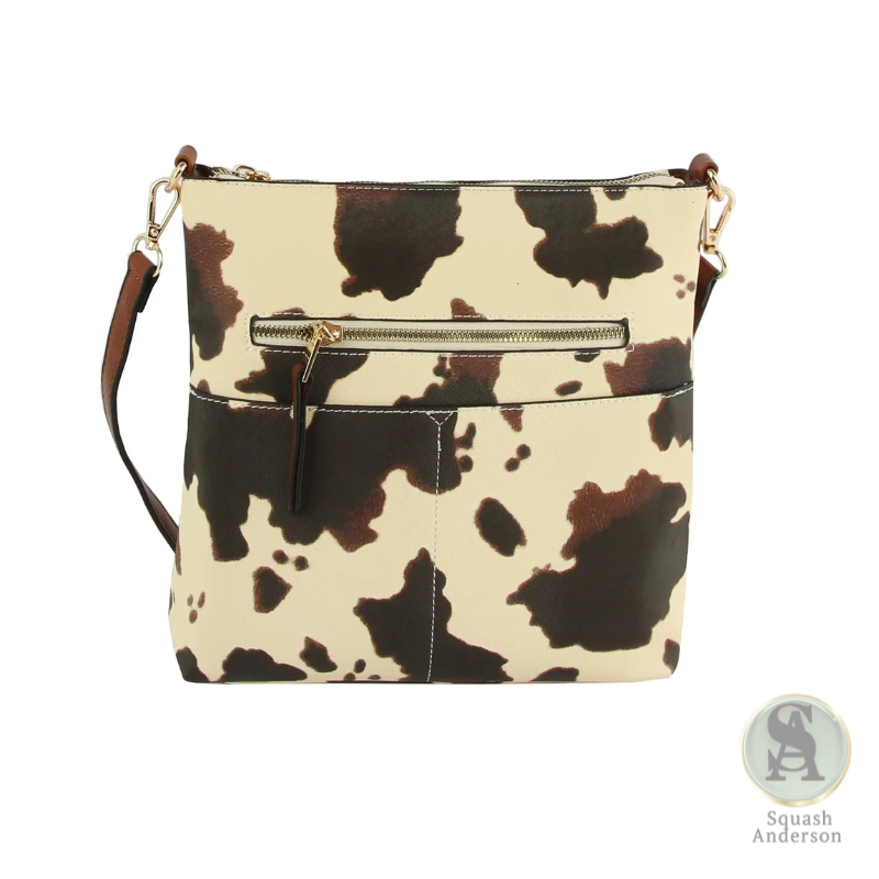 Elina Zipper Front Crossbody Bag