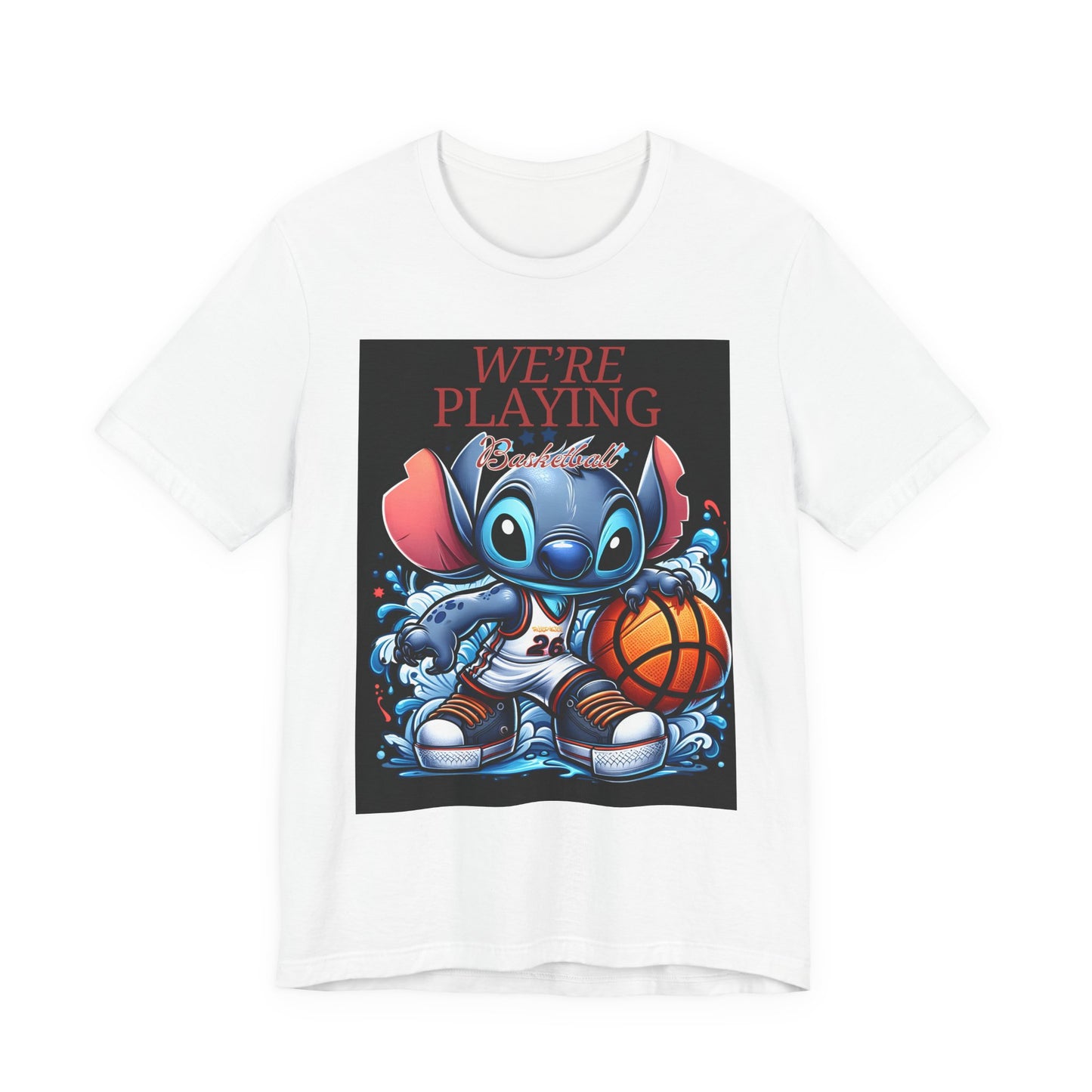 Throwing Baskets Blk Unisex Jersey Short Sleeve Tee image 2