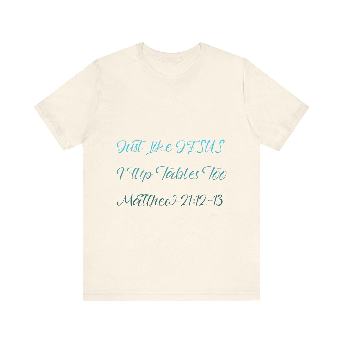 Matthew 21:12-13 Unisex Jersey Short Sleeve Tee image 4