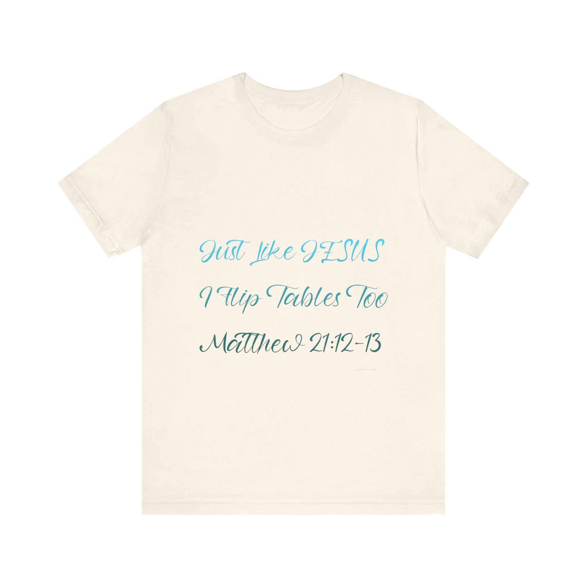 Matthew 21:12-13 Unisex Jersey Short Sleeve Tee image 4