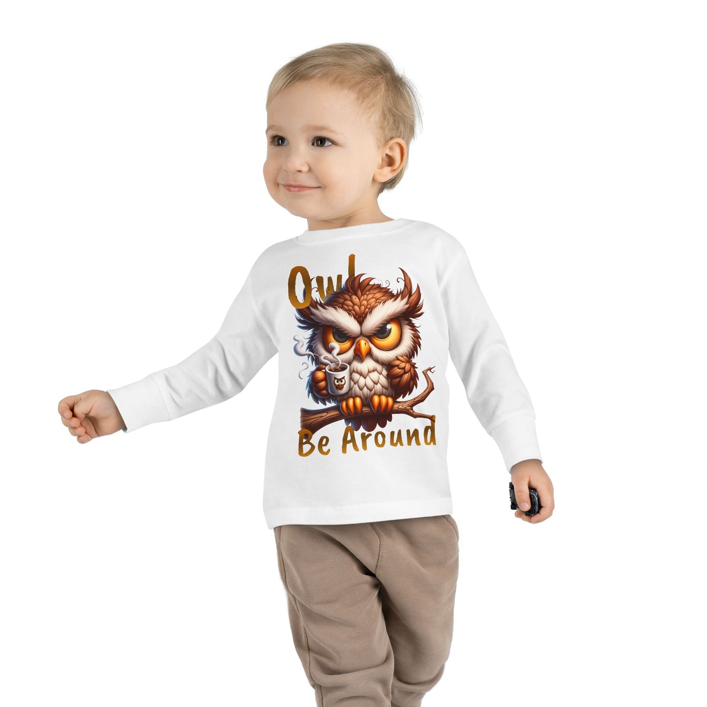 Owl Be Around Toddler Long Sleeve Tee image 2