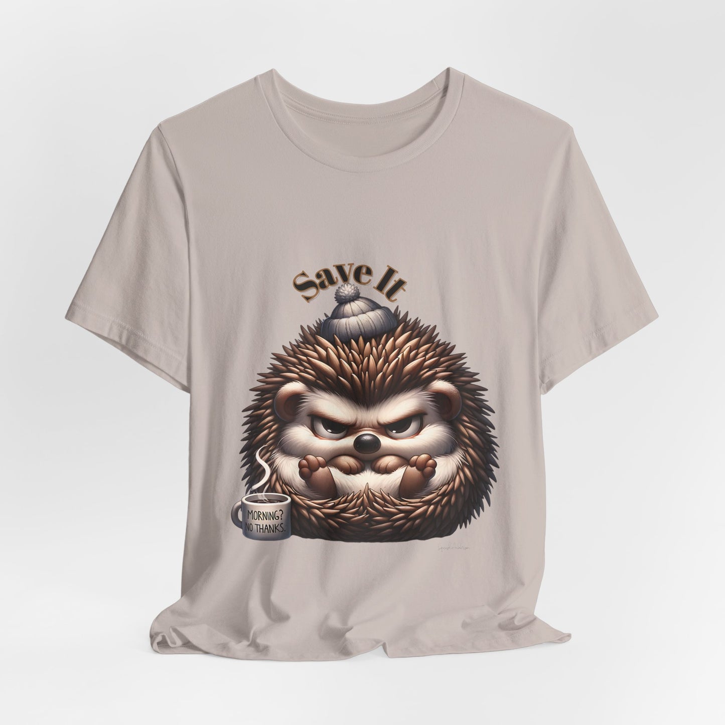 Grumpy Hedgehog Unisex Jersey Short Sleeve Tee image 12