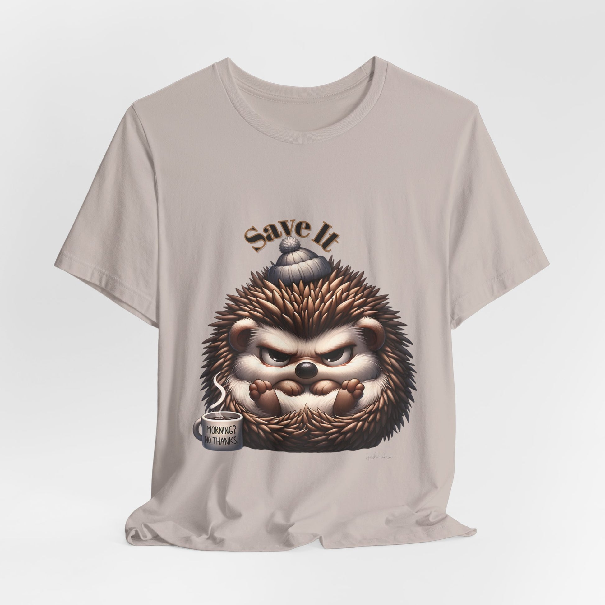 Grumpy Hedgehog Unisex Jersey Short Sleeve Tee image 12