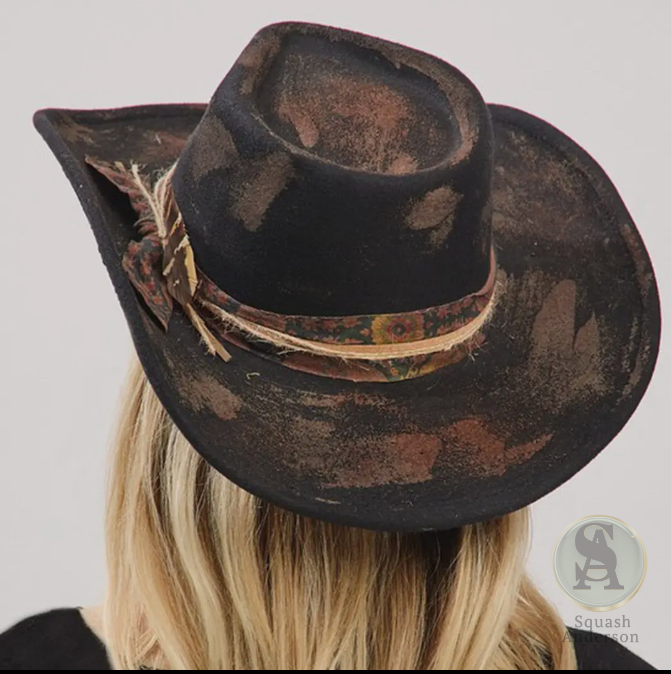 Vintage Black Cowboy Hat