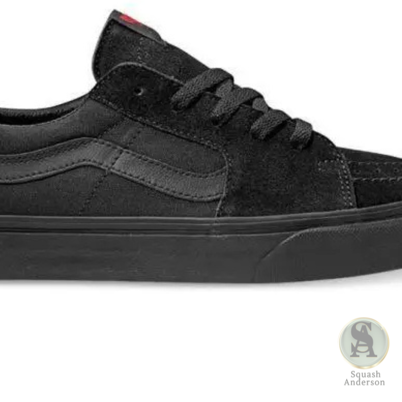 All-Black Classic Low-Top Sneakers