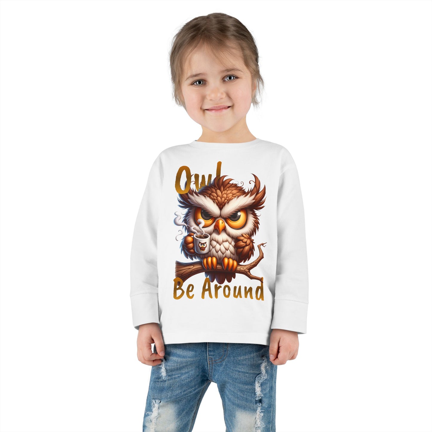 Owl Be Around Toddler Long Sleeve Tee image 3