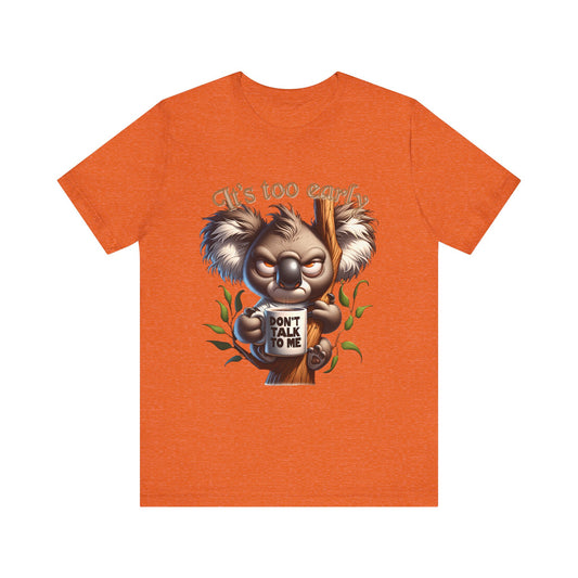 Grumpy Koala Unisex Jersey Short Sleeve Tee image 0