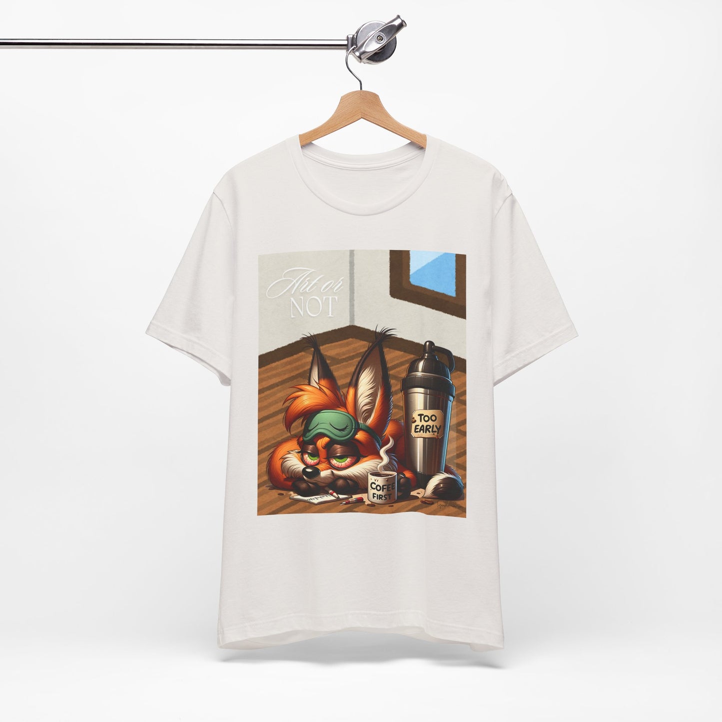 Sleepy Fox Unisex Jersey Short Sleeve Tee image 8