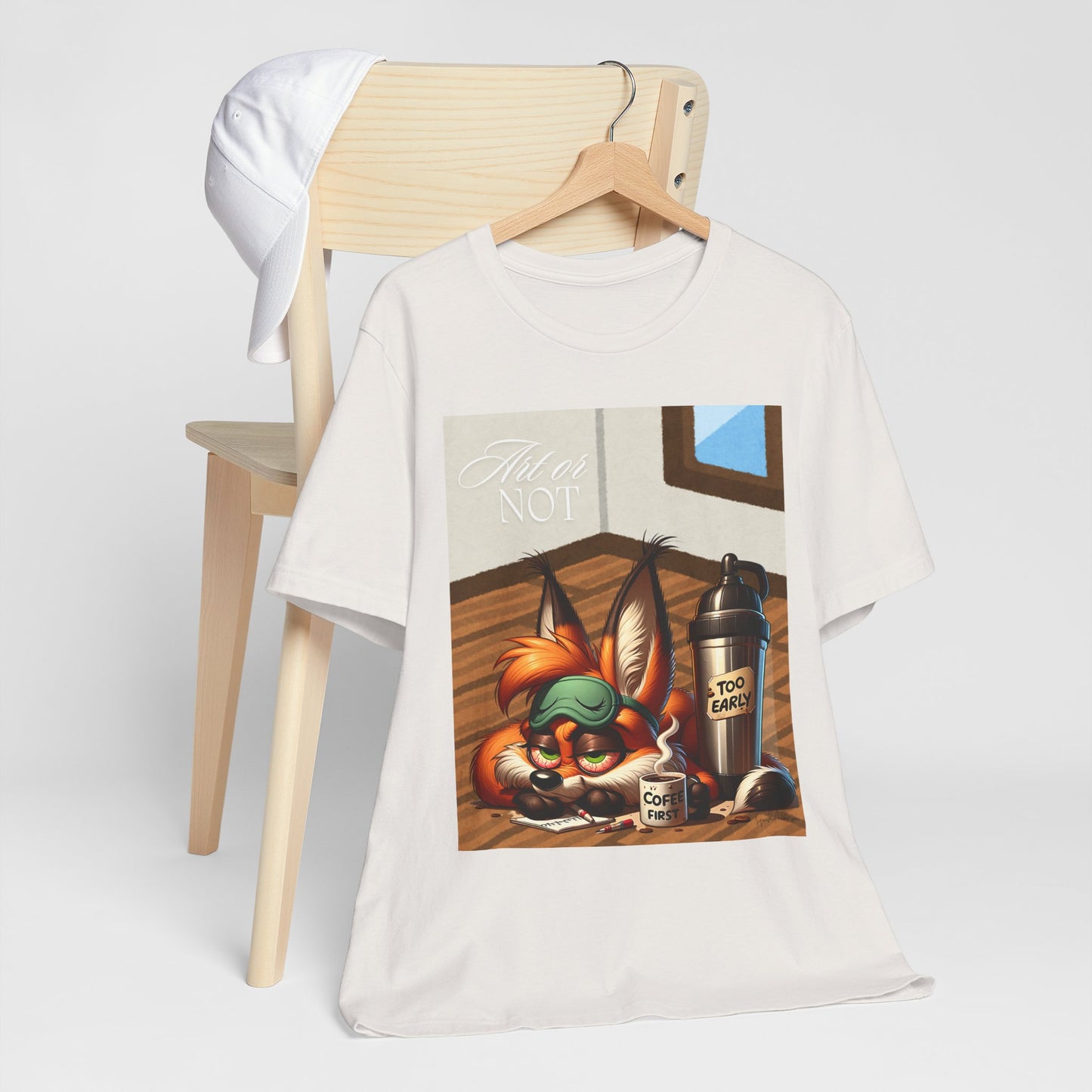 Sleepy Fox Unisex Jersey Short Sleeve Tee image 7