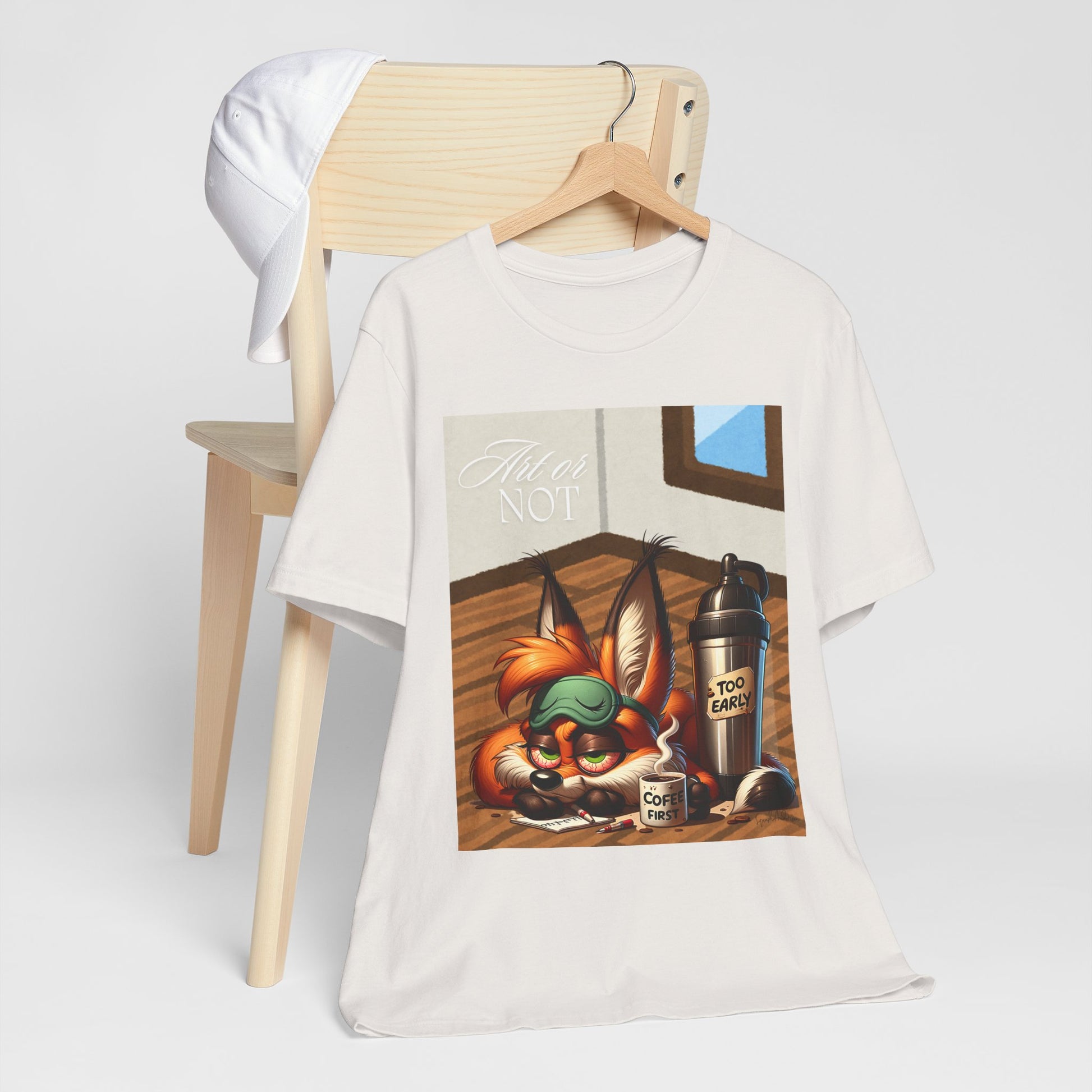 Sleepy Fox Unisex Jersey Short Sleeve Tee image 7