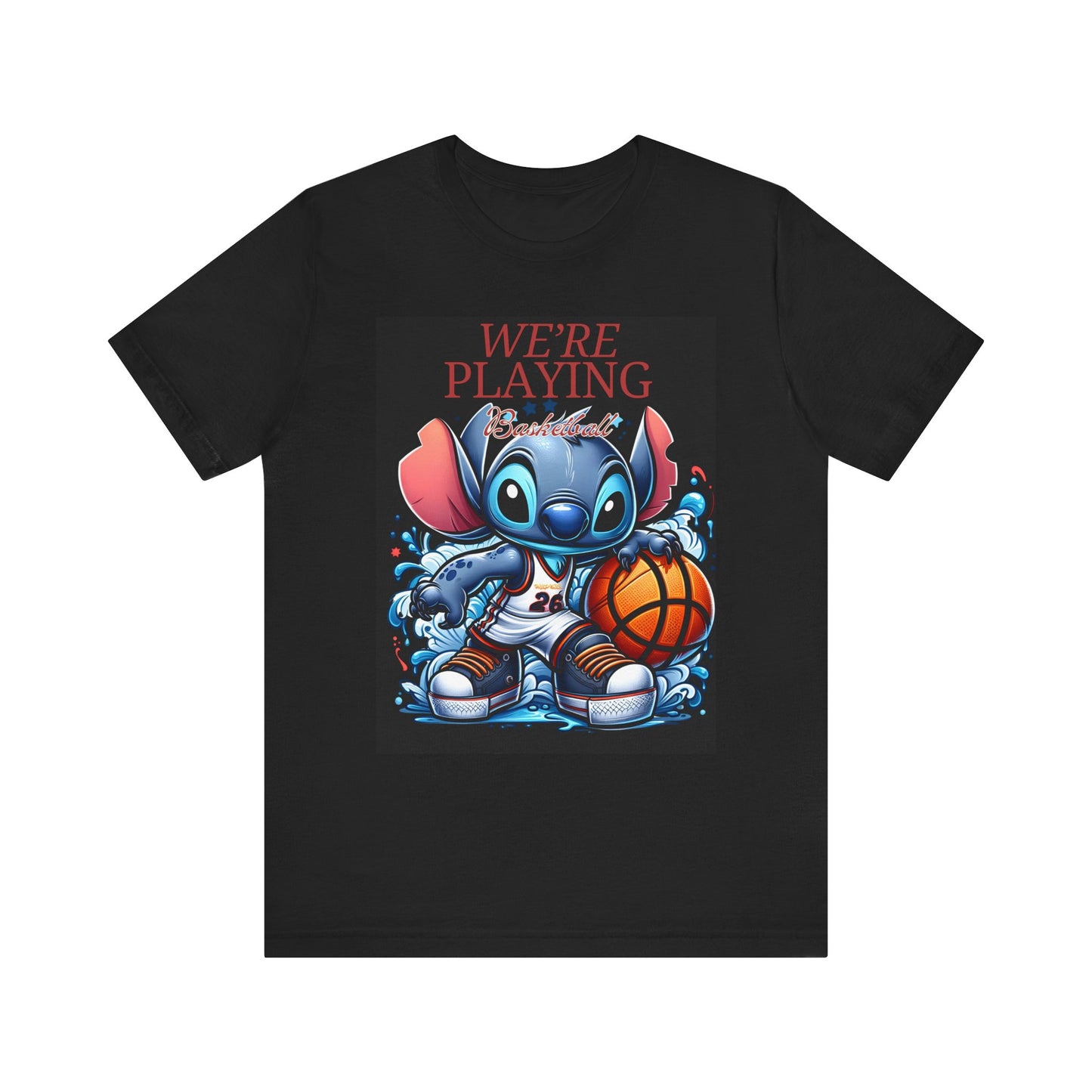 Throwing Baskets Blk Unisex Jersey Short Sleeve Tee image 4