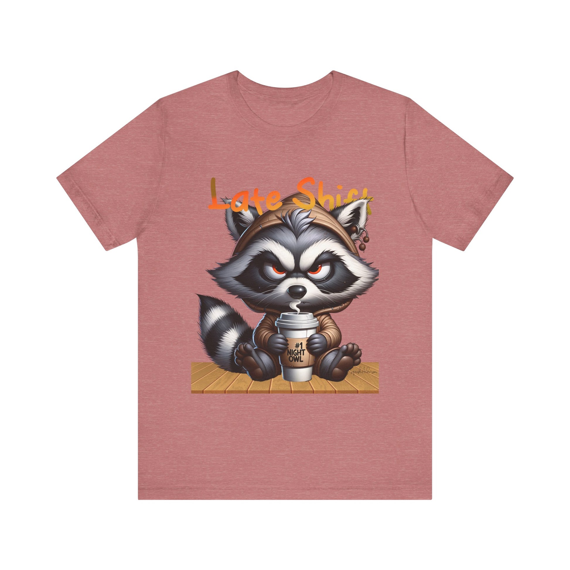 Grumpy Raccoon Unisex Jersey Short Sleeve Tee image 0