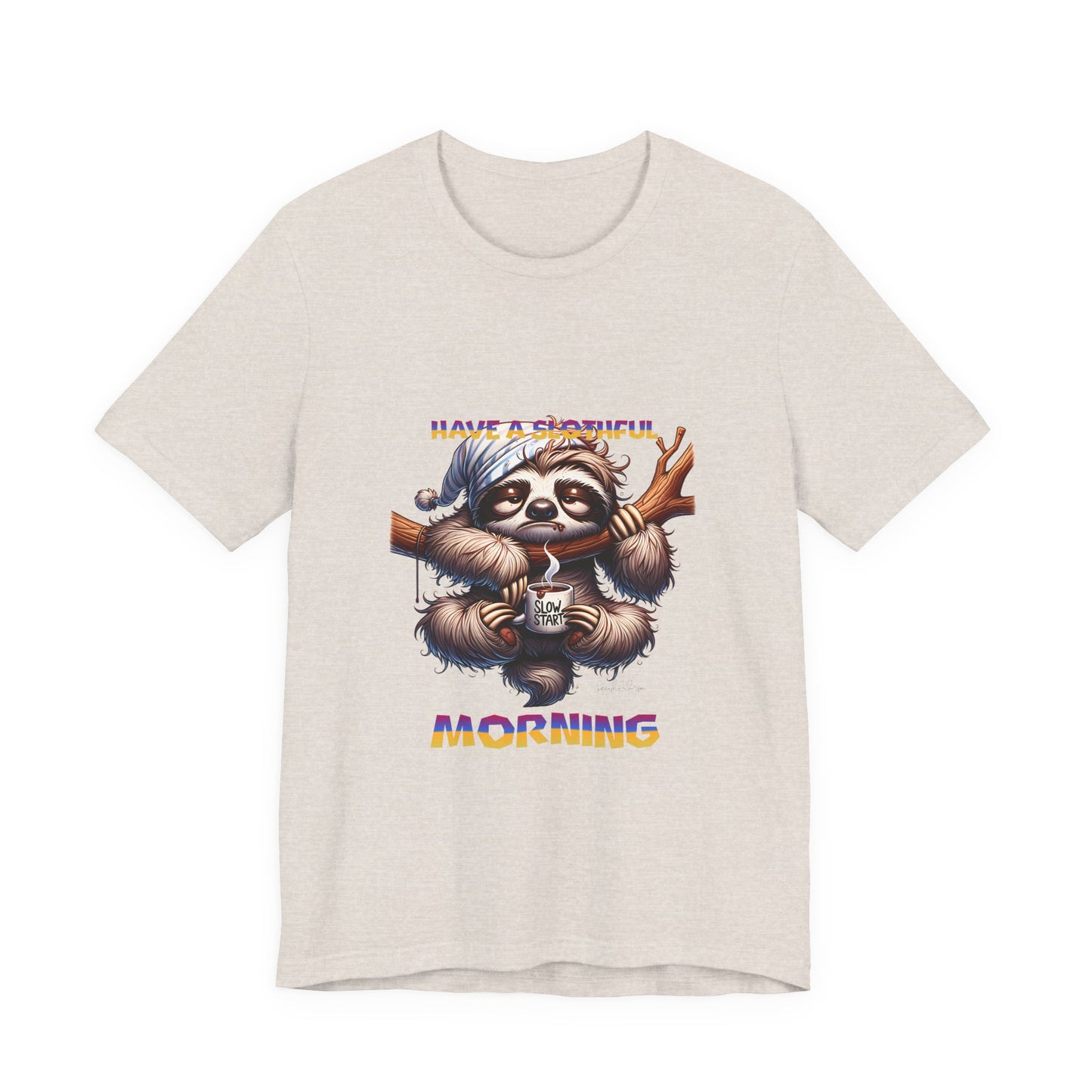 Hanging Sloth Unisex Jersey Short Sleeve Tee image 14
