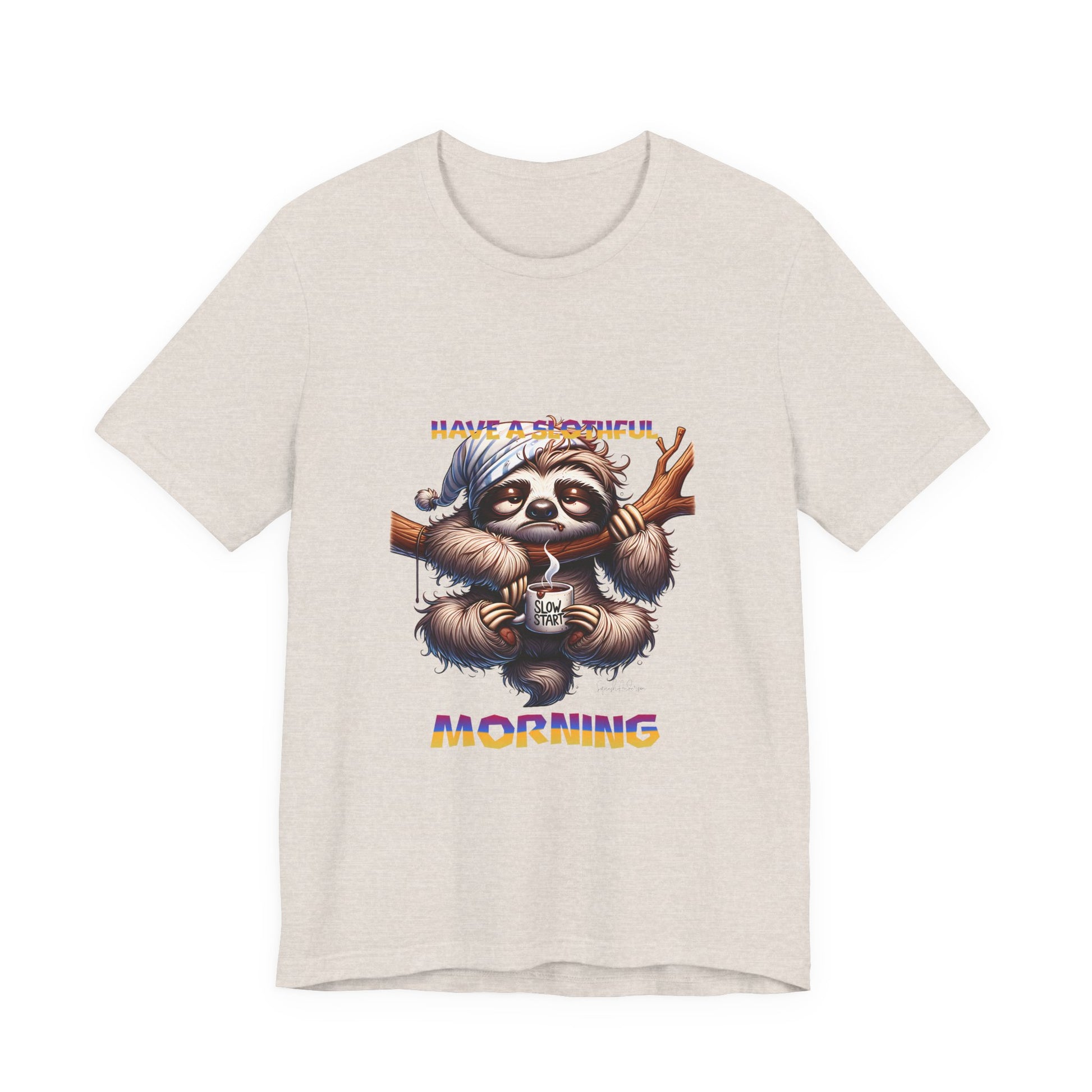 Hanging Sloth Unisex Jersey Short Sleeve Tee image 14