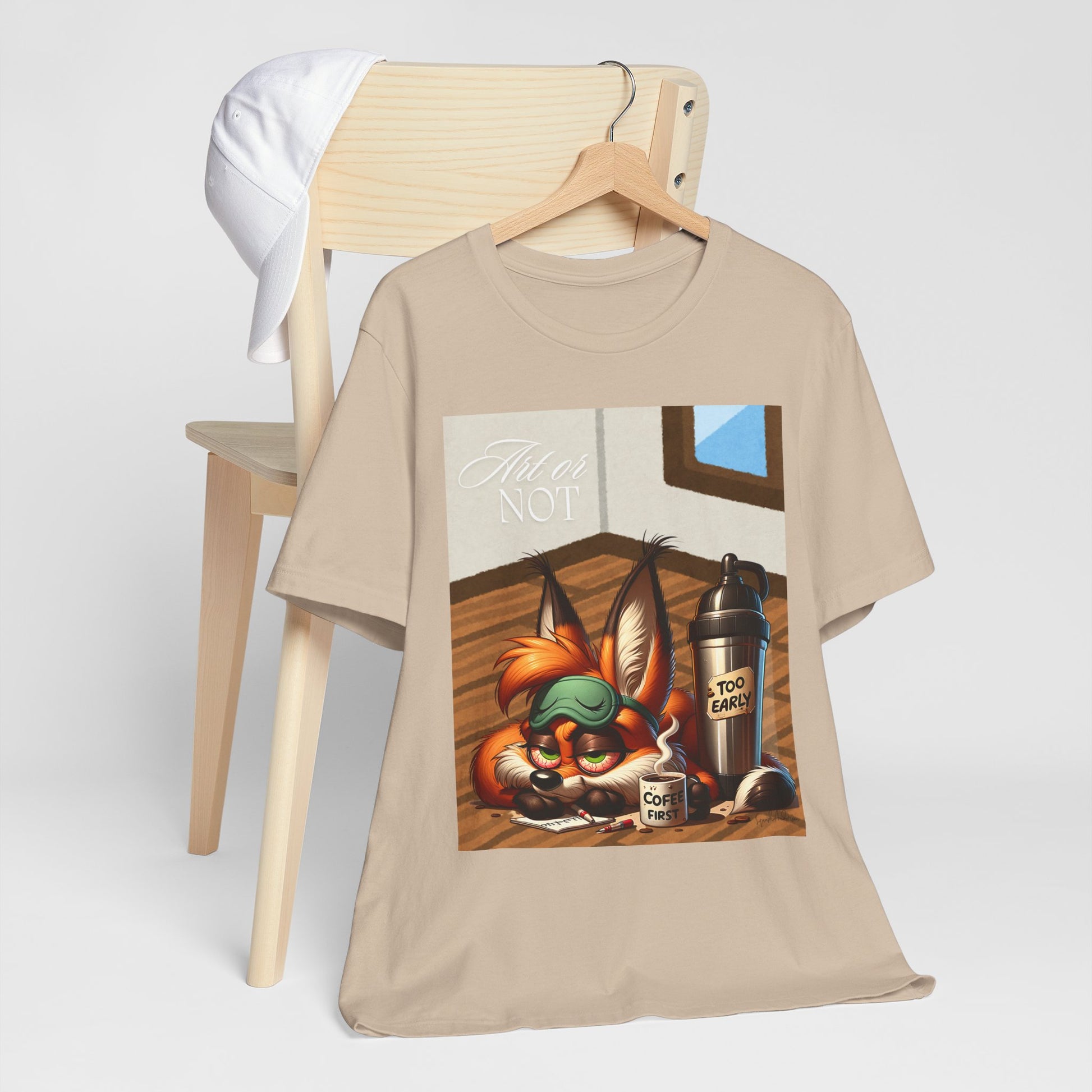 Sleepy Fox Unisex Jersey Short Sleeve Tee image 12