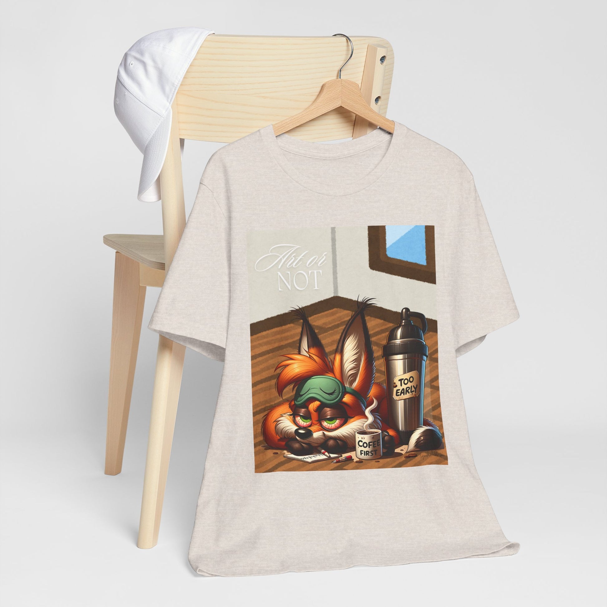 Sleepy Fox Unisex Jersey Short Sleeve Tee image 10