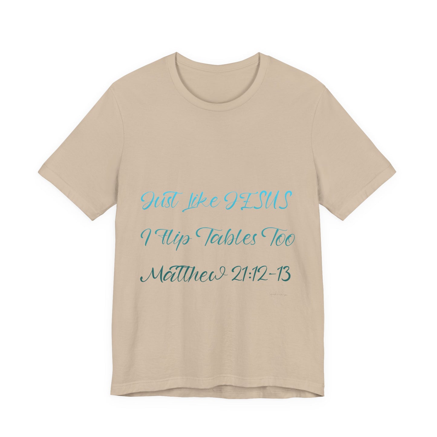 Matthew 21:12-13 Unisex Jersey Short Sleeve Tee image 10