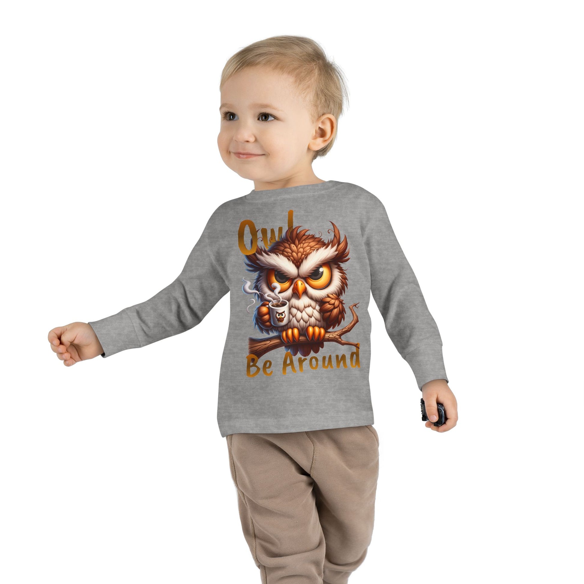 Owl Be Around Toddler Long Sleeve Tee image 6