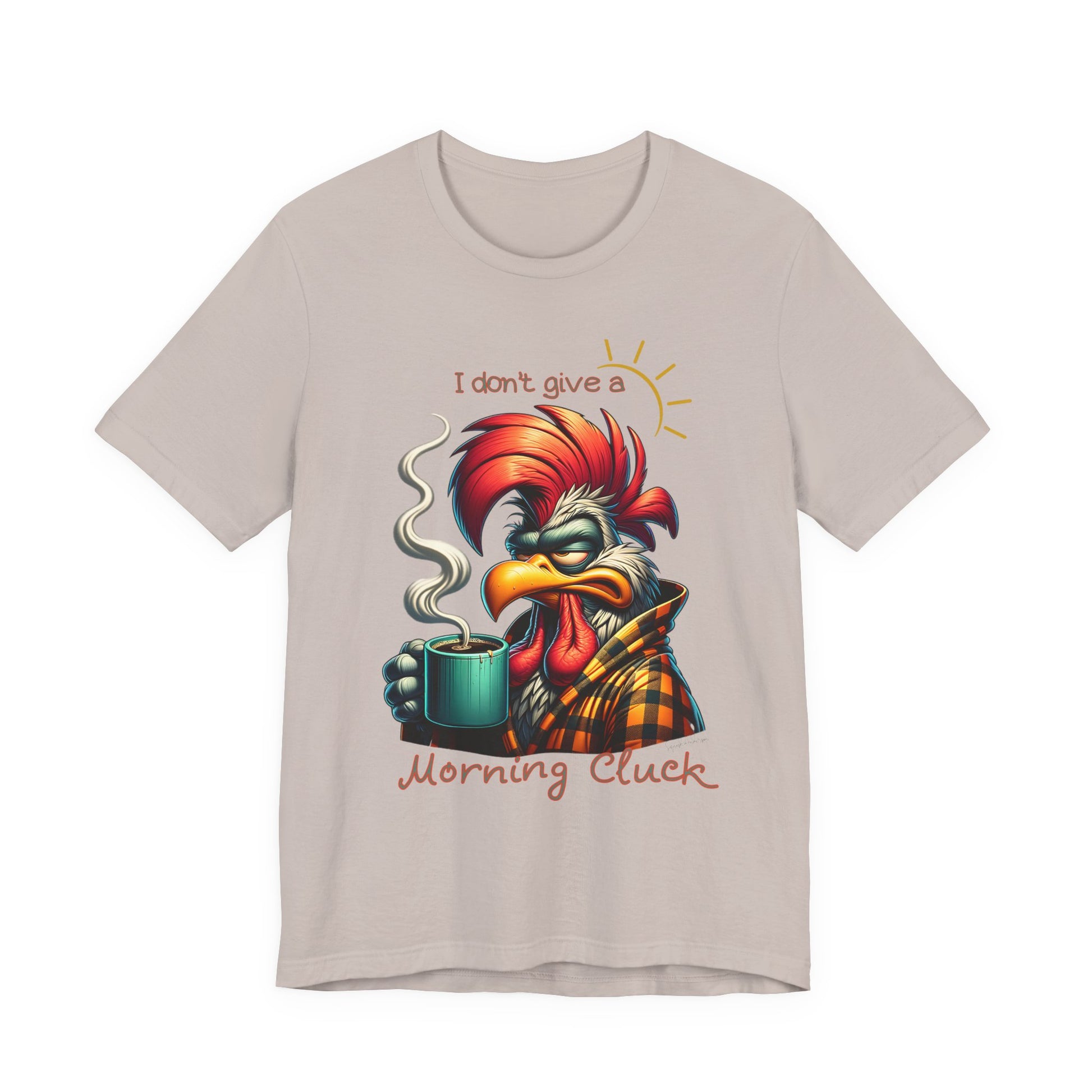 Grumpy Morning Rooster Unisex Jersey Short Sleeve Tee image 14
