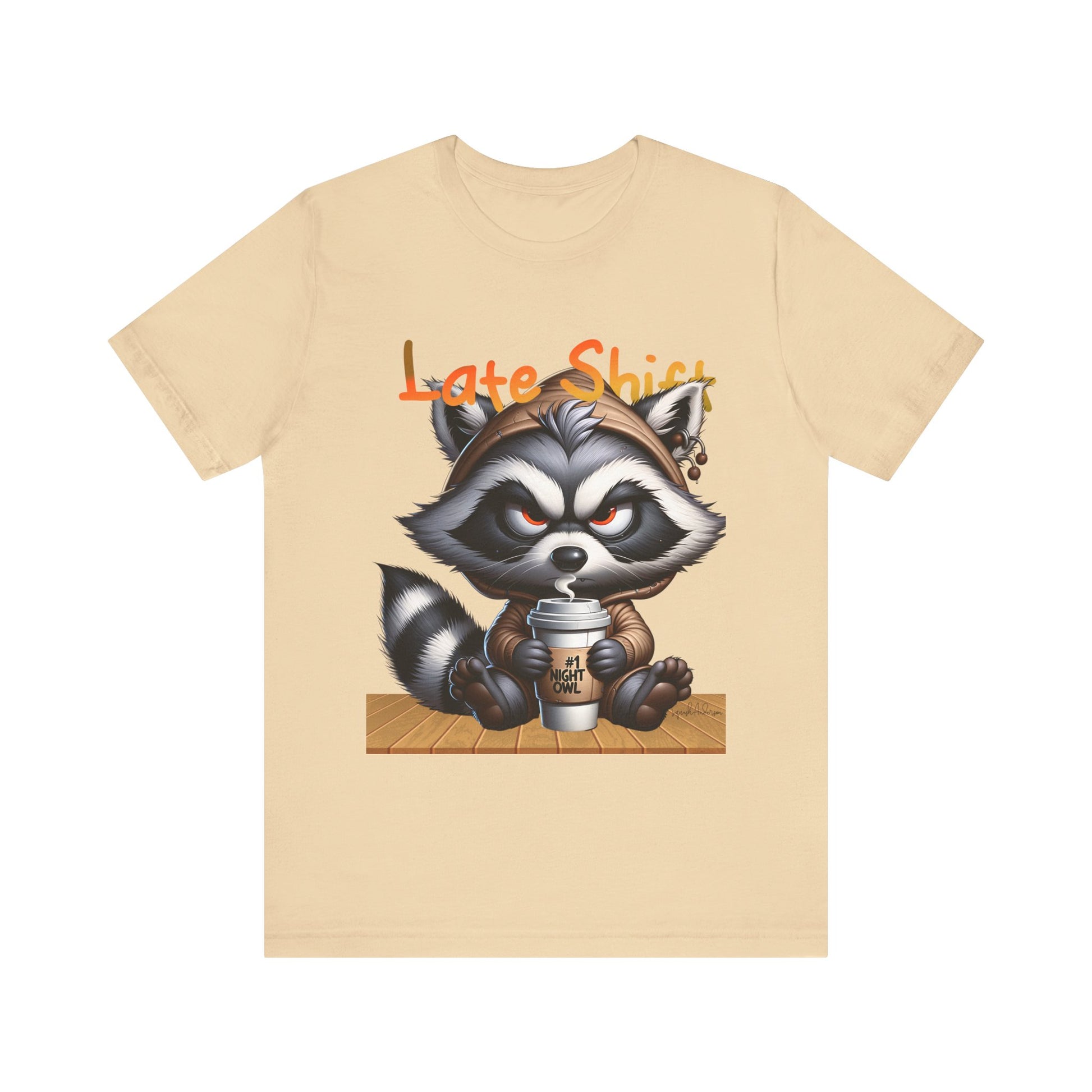 Grumpy Raccoon Unisex Jersey Short Sleeve Tee image 8