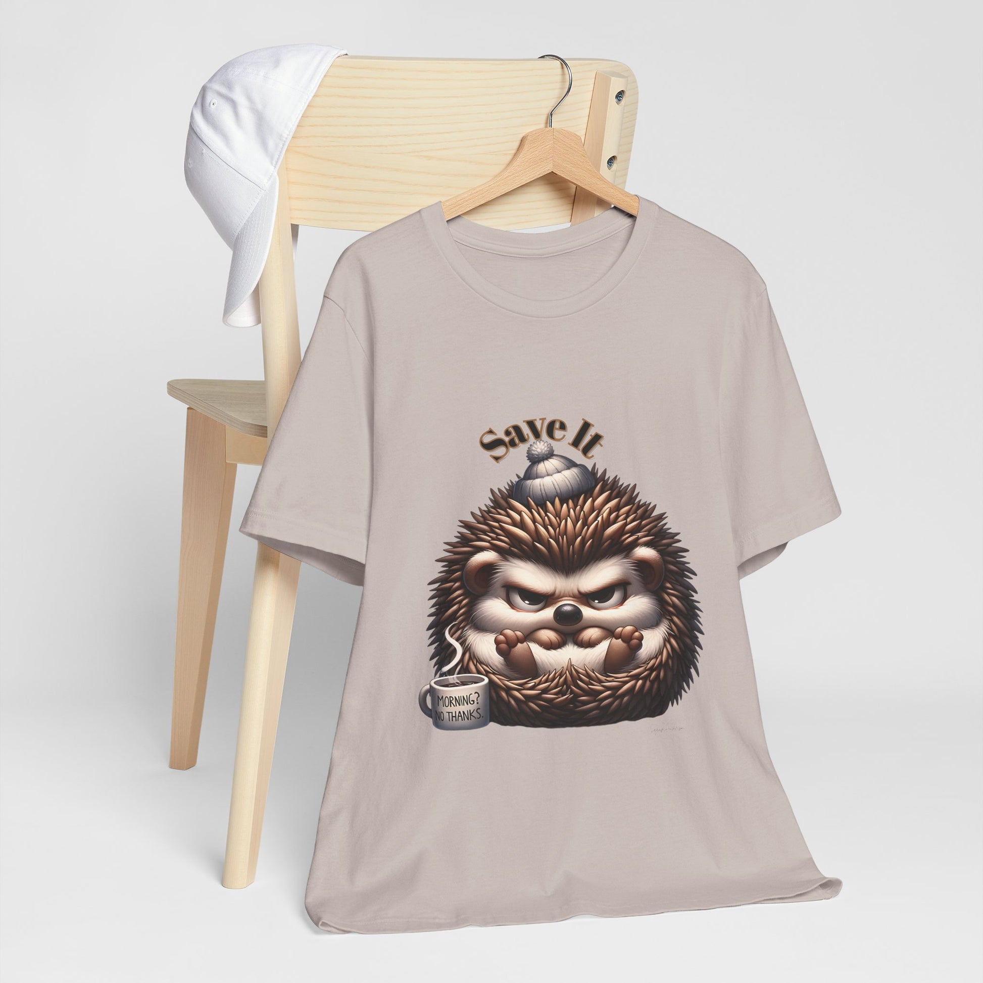 Grumpy Hedgehog Unisex Jersey Short Sleeve Tee image 13