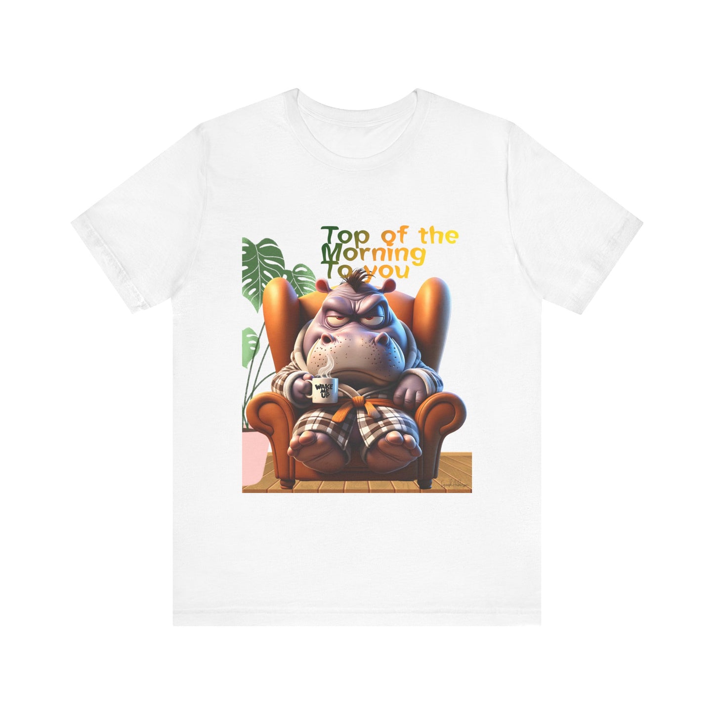 Grumpy Hippo Unisex Jersey Short Sleeve Tee image 0