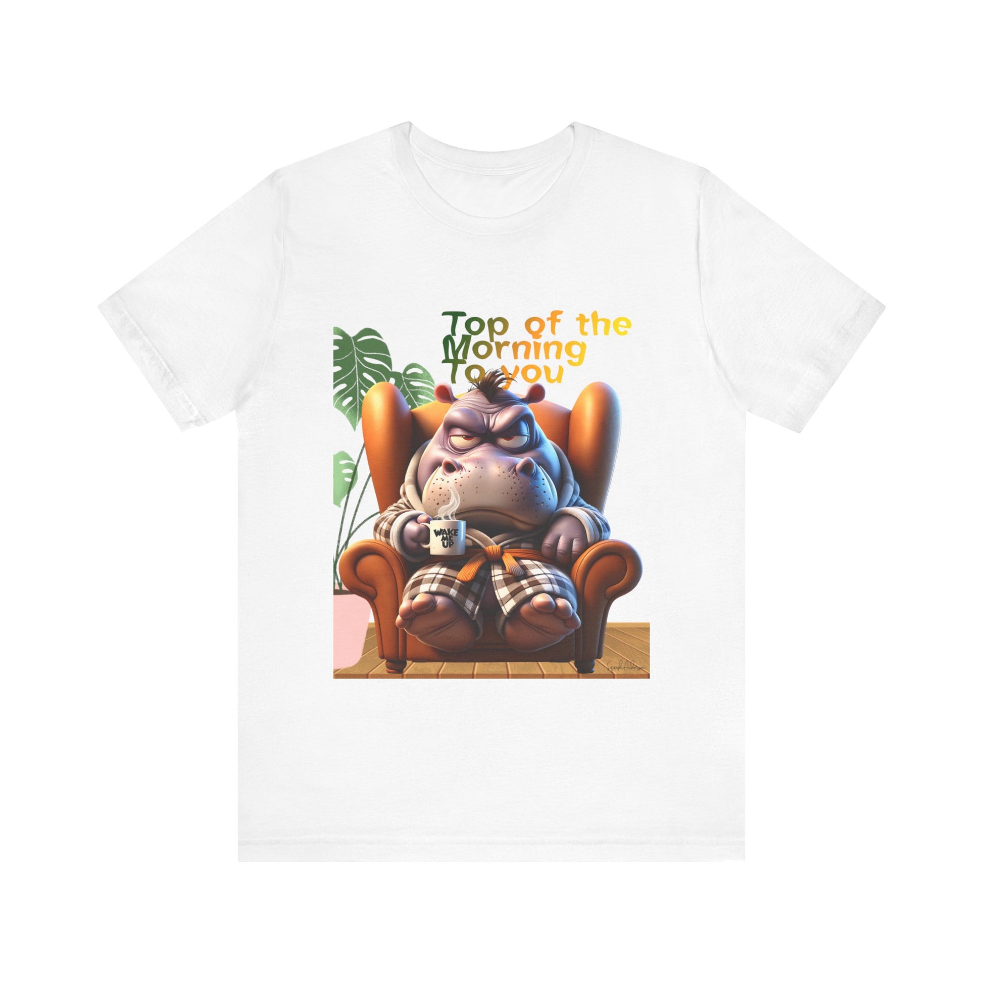 Grumpy Hippo Unisex Jersey Short Sleeve Tee image 0