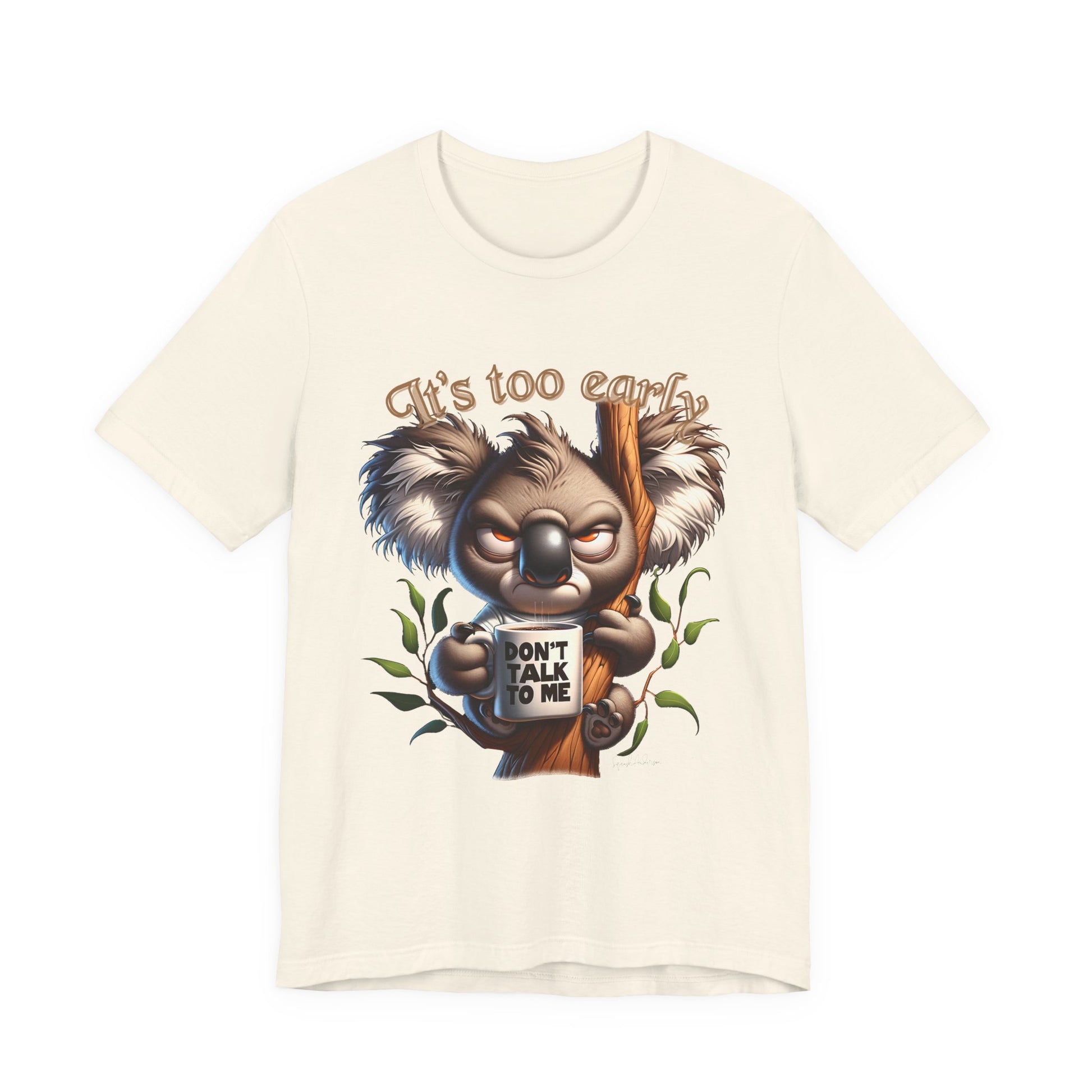 Grumpy Koala Unisex Jersey Short Sleeve Tee image 10