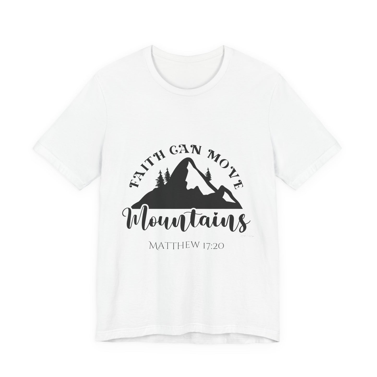 Faith can move mountains Unisex Jersey Short Sleeve Tee image 2
