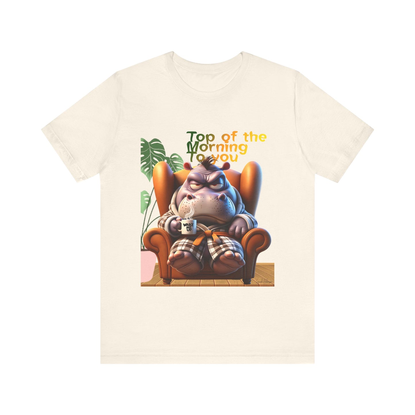Grumpy Hippo Unisex Jersey Short Sleeve Tee image 8
