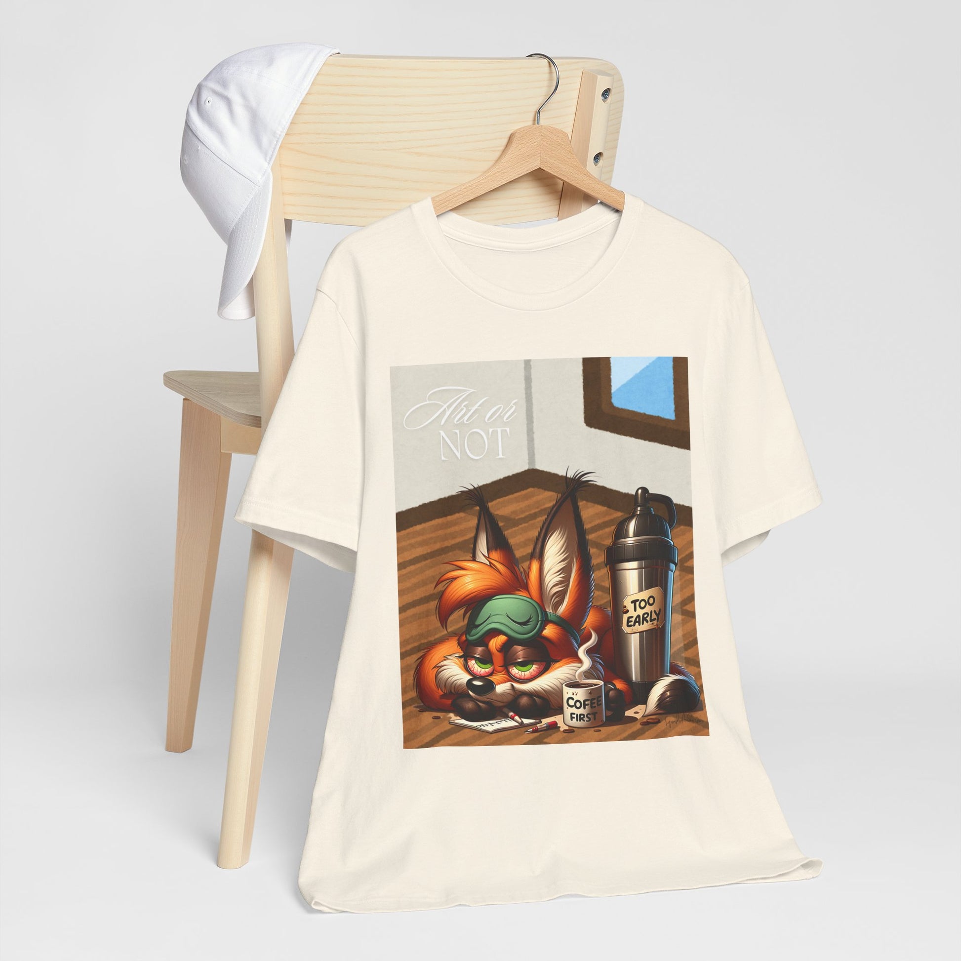 Sleepy Fox Unisex Jersey Short Sleeve Tee image 4