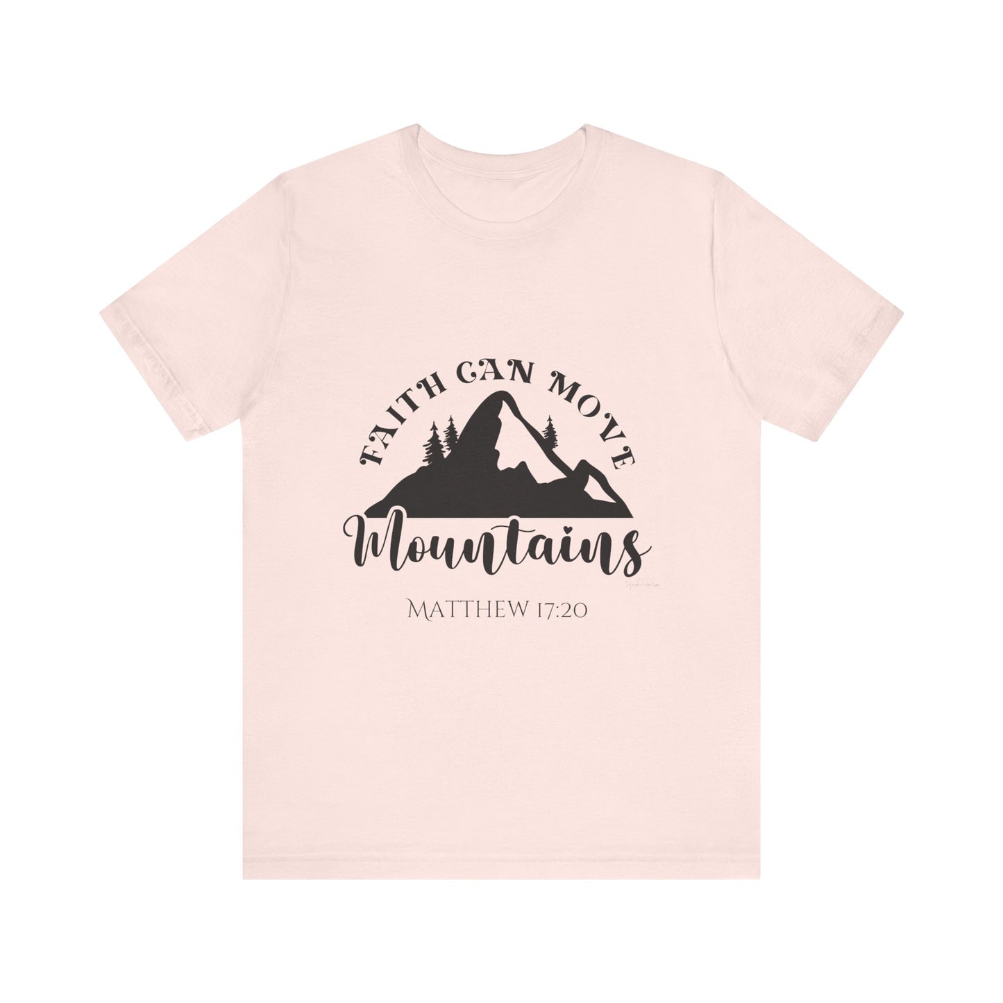 Faith can move mountains Unisex Jersey Short Sleeve Tee image 4