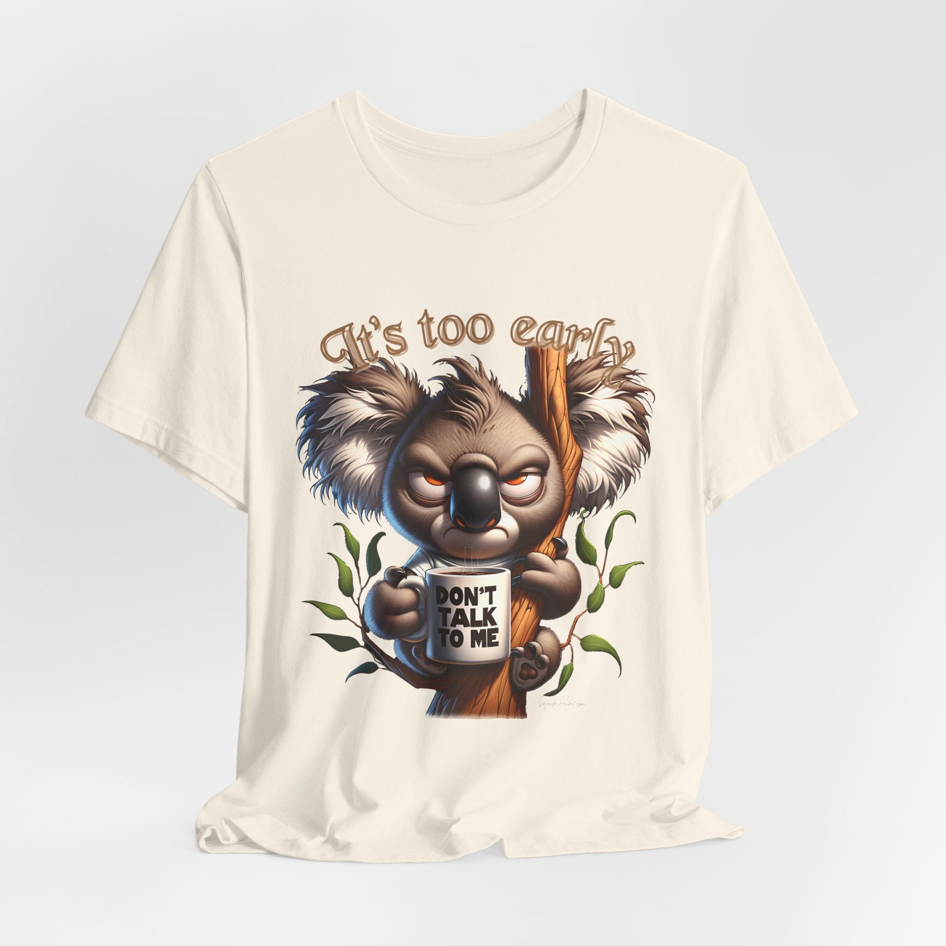 Grumpy Koala Unisex Jersey Short Sleeve Tee image 5