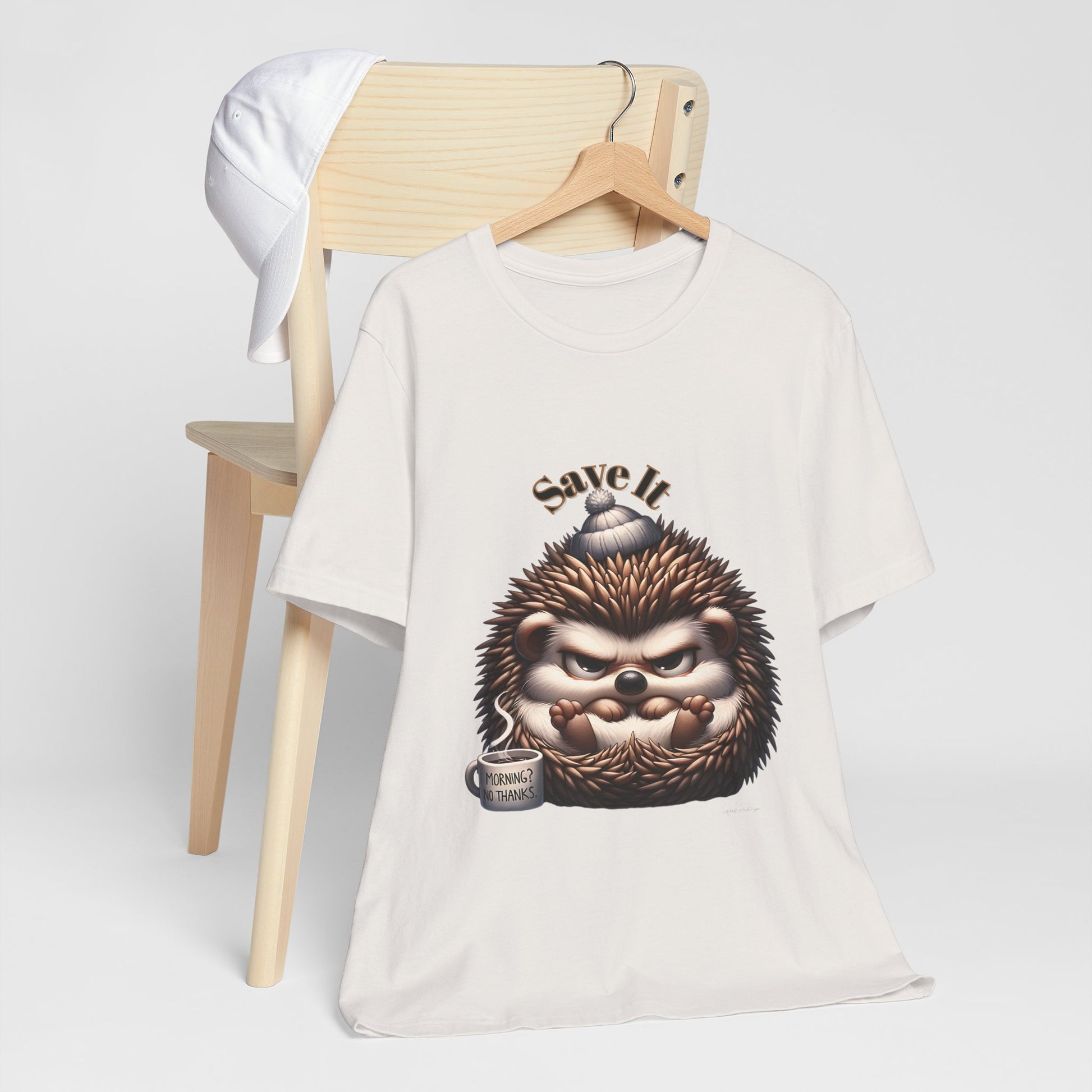 Grumpy Hedgehog Unisex Jersey Short Sleeve Tee image 4