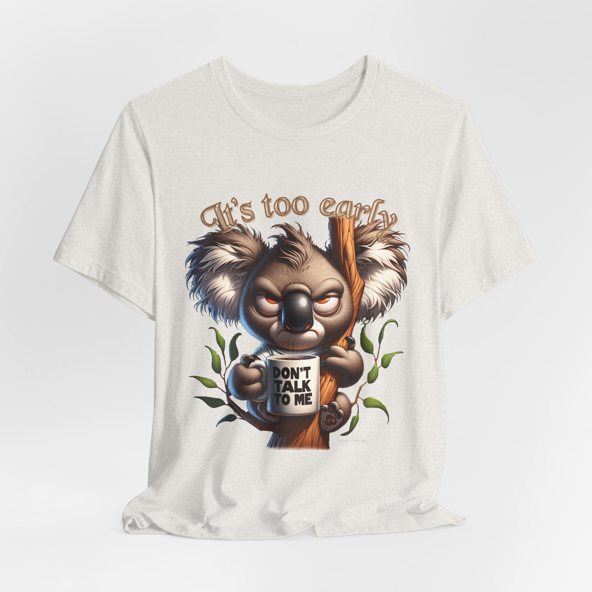 Grumpy Koala Unisex Jersey Short Sleeve Tee image 3