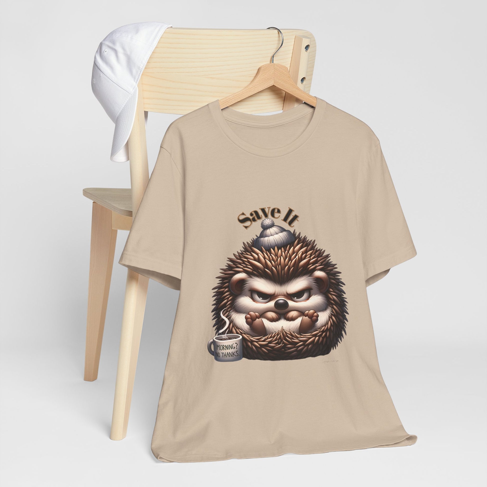 Grumpy Hedgehog Unisex Jersey Short Sleeve Tee image 10