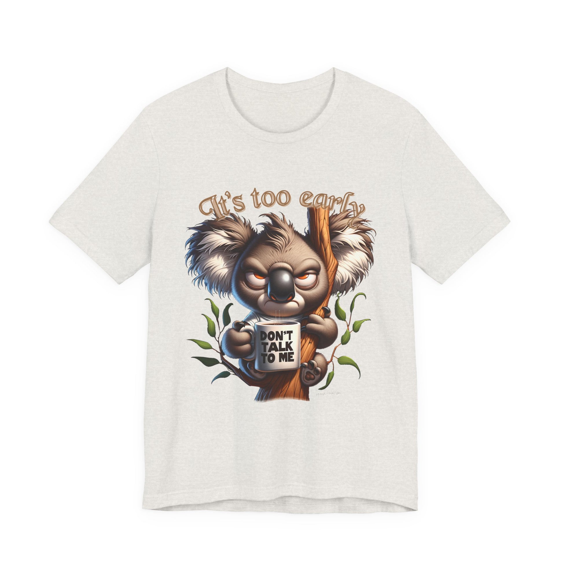 Grumpy Koala Unisex Jersey Short Sleeve Tee image 6
