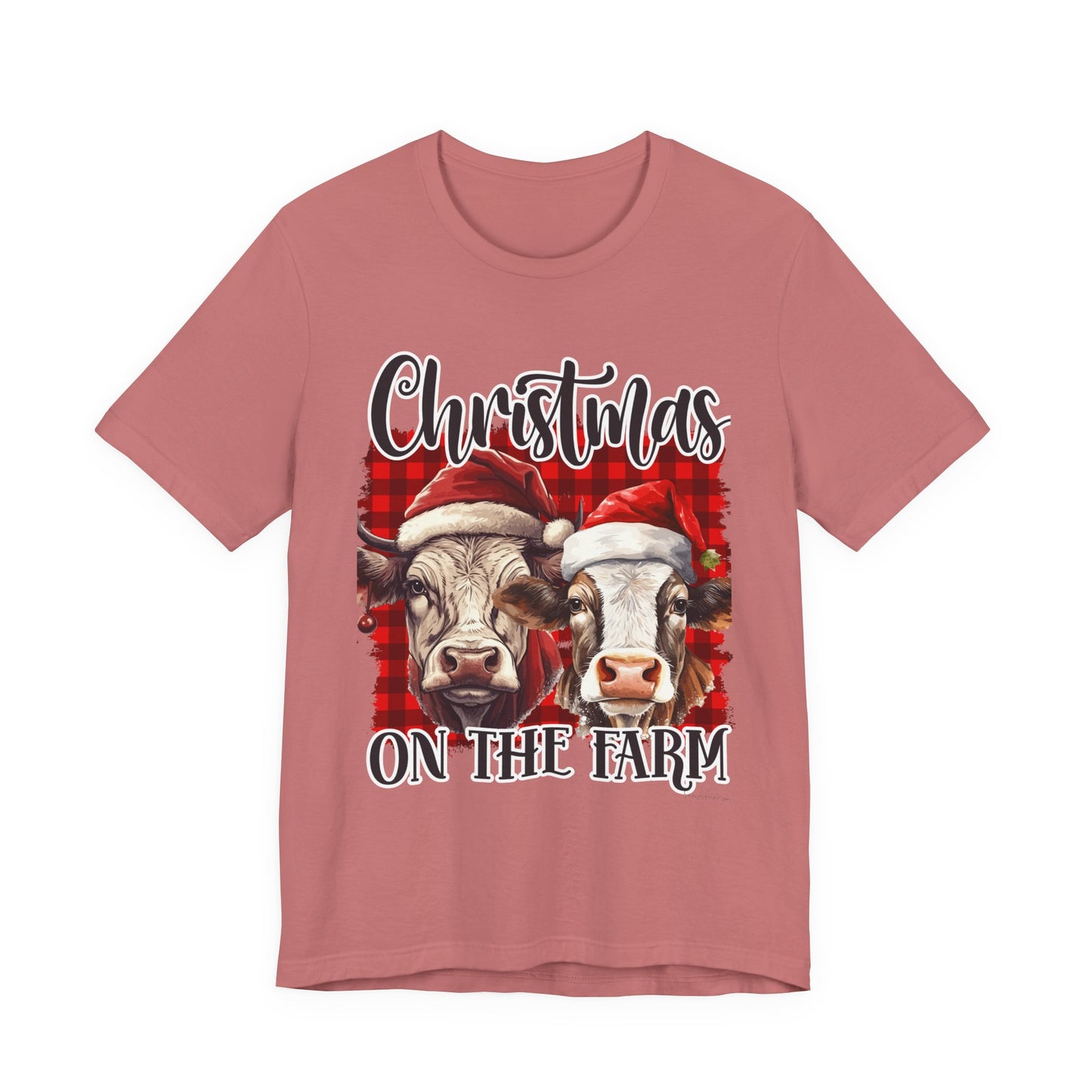 Christmas on the Farm Unisex Jersey Short Sleeve Tee image 2