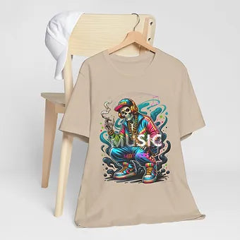 Music Matters Skeleton Unisex Jersey Short Sleeve Tee
