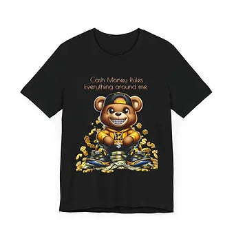 Money Rules Bear Unisex Jersey Short Sleeve Tee