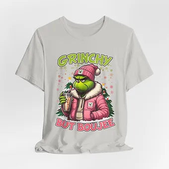 Grinchy But Boujee Unisex Jersey Short Sleeve Tee