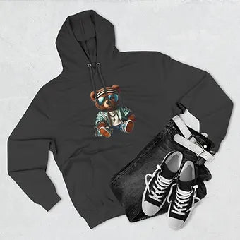 Bear Julius Three-Panel Fleece Hoodie