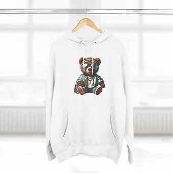 Bear Julius Three-Panel Fleece Hoodie