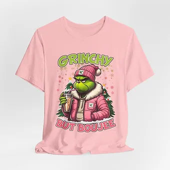 Grinchy But Boujee Unisex Jersey Short Sleeve Tee