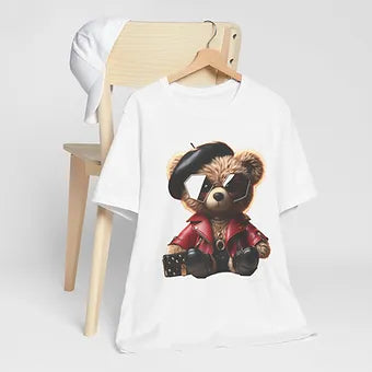Professor Bear Artist Unisex Jersey Short Sleeve Tee