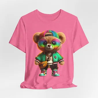 Vibrant Bear Unisex Jersey Short Sleeve Tee