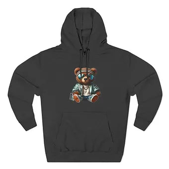 Bear Julius Three-Panel Fleece Hoodie