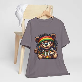 Rasta Bear 2 Unisex Jersey Short Sleeve Tee